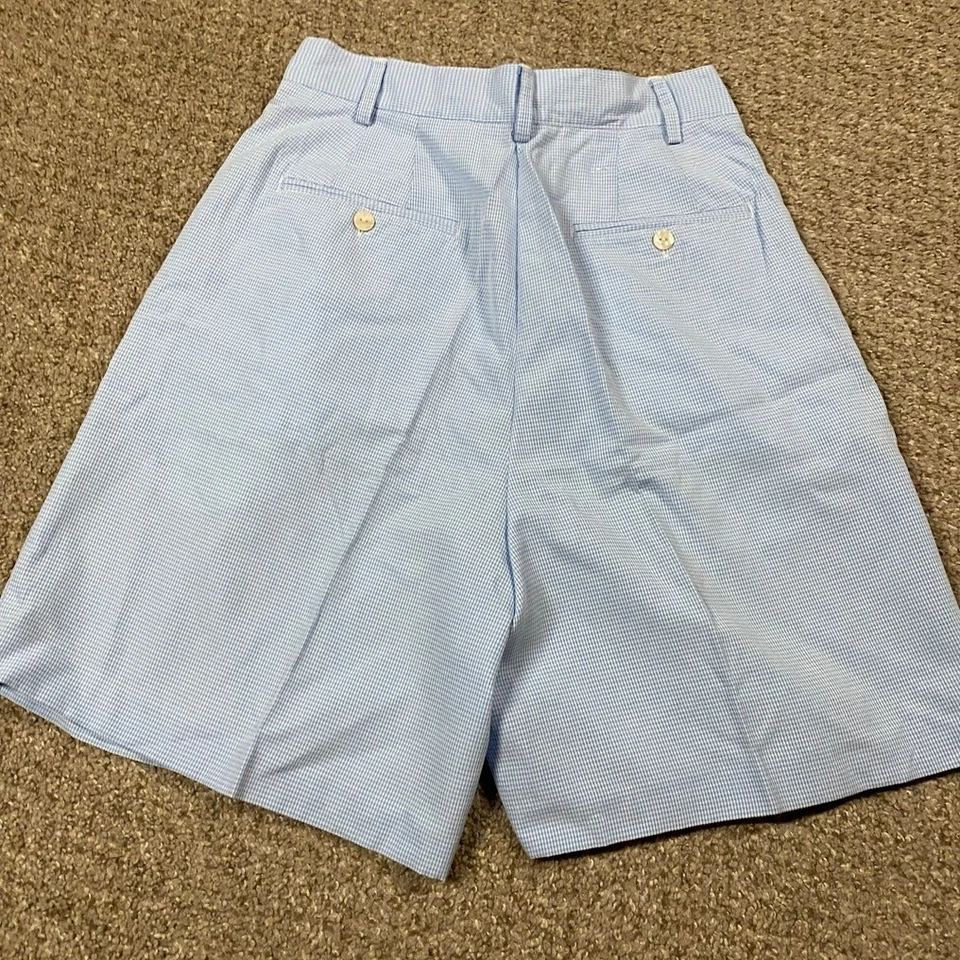 Pantalones Cortos De Colección Izod Para Mujer 6 Fluidos Ligeros A Cuadros Preppy Verano Plisado Boho Foto 2 de 4