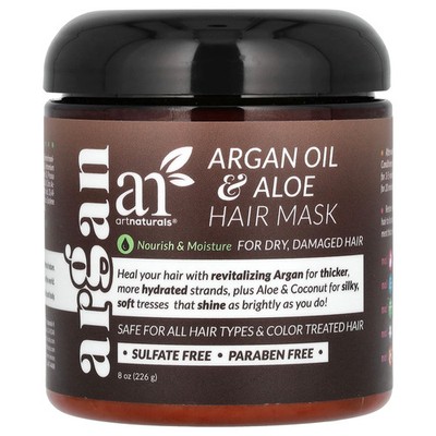 Artnaturals Argan Oil Hair Mask 8 oz 226 g Cruelty-Free, Paraben-Free,