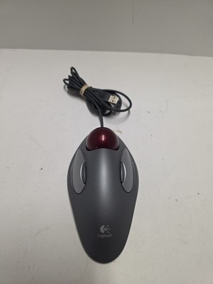 Logitech Trackman Marble Trackball Wired USB Grey Mouse T-BC21 