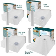 Vacuum Storage Bags For Clothes with Suction Pump Reusable Airtight Storage Bags