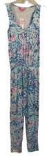 NEW Lilly Pulitzer Paulina Jumpsuit XXS Breakwater Tint Party Wave NWT 188