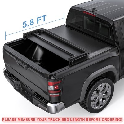 Truck Tonneau Cover For 2009-2026 Dodge Ram 5.8FT Bed w/o Ram Box Soft 3 FOLD