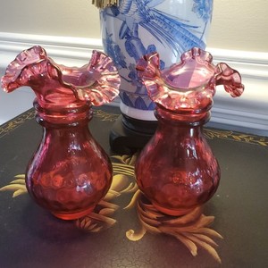 Cranberry Fenton Vase | eBay