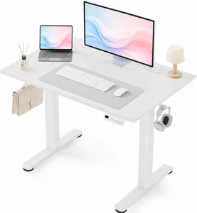 Bureau de réception électrique 40 x 24 Hauteur réglable Automatisée Stand assis