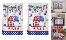 Wood Swing Gnomes America Stars Patriotic 4th of July Memorial Day