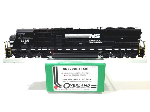 Overland OMI NS EMD SD60M Norfolk Southern #6765 HO Latón Modelo #087010105.1 | Zustand: New: Other (See Details)