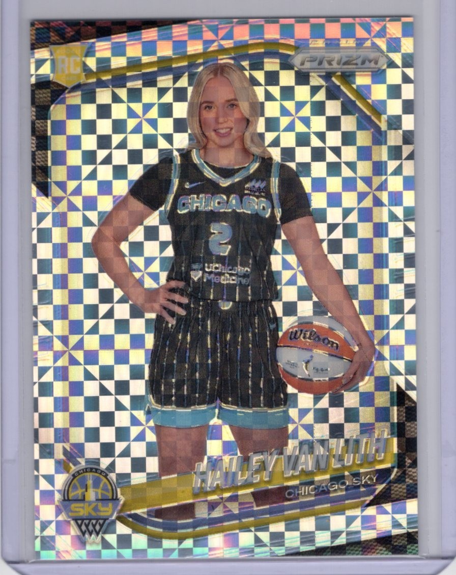 2025 Prizm WNBA Basketball Hailey Van Lith RC SP checkerboard Prizm #139.