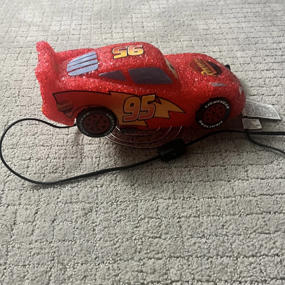 Disney Pixar Cars Lightning McQueen Light-Up Lamp Table Top Light Works 2006 - Image 4 of 4