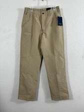 Propper Pants Mens 32x34 Khaki EdgeTec Ripstop Tactical Work Slider Waist F5906
