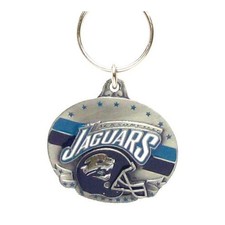 Jacksonville Jaguars Oval Pewter Keychain Key Chain NFL