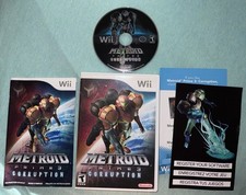 Metroid Prime 3: Corruption (Nintendo Wii, 2007) CIB Tested Working