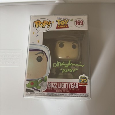 Buzz Lightyear Funko Pop 169 Signed By The Voice Of Andy John Morris 