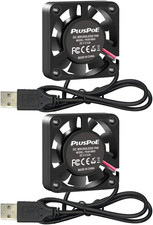 2-Pack 40mm x 10mm DC 12V Brushless Cooling Fan 4200 Smart Fan for Computer ...