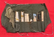 Scarce Complete WW2 US Military Emergency Raft  Escape & Survival Fishing Kit 