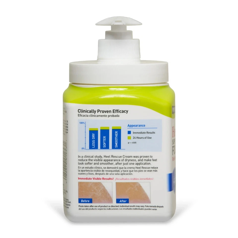 Paquete de 3 cremas hidratantes para pies Heal & Rescue, para piel agrietada y callosa 16 OZ Foto 4 de 4