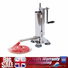 3L Commercial Sausage Stuffer Meat Filler Machine Stainless Steel+ Filling Tubes