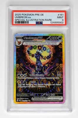 2025 Pokemon   161 Nachtara ex PSA 9 Umbreon Deutsch Prismatische Entwicklungen