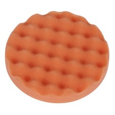 Image of Sealey Buffing & Polishing Foam Head Hook & Loop Ø150 x 25mm Orange/Firm