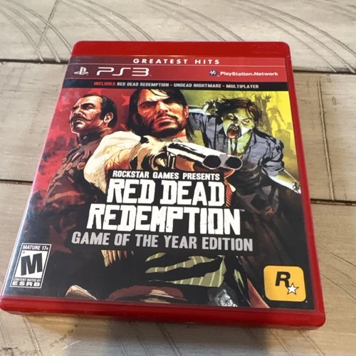Rockstar Games Red Dead Redemption Game of the Year Action Manual PS3 NTSC M
