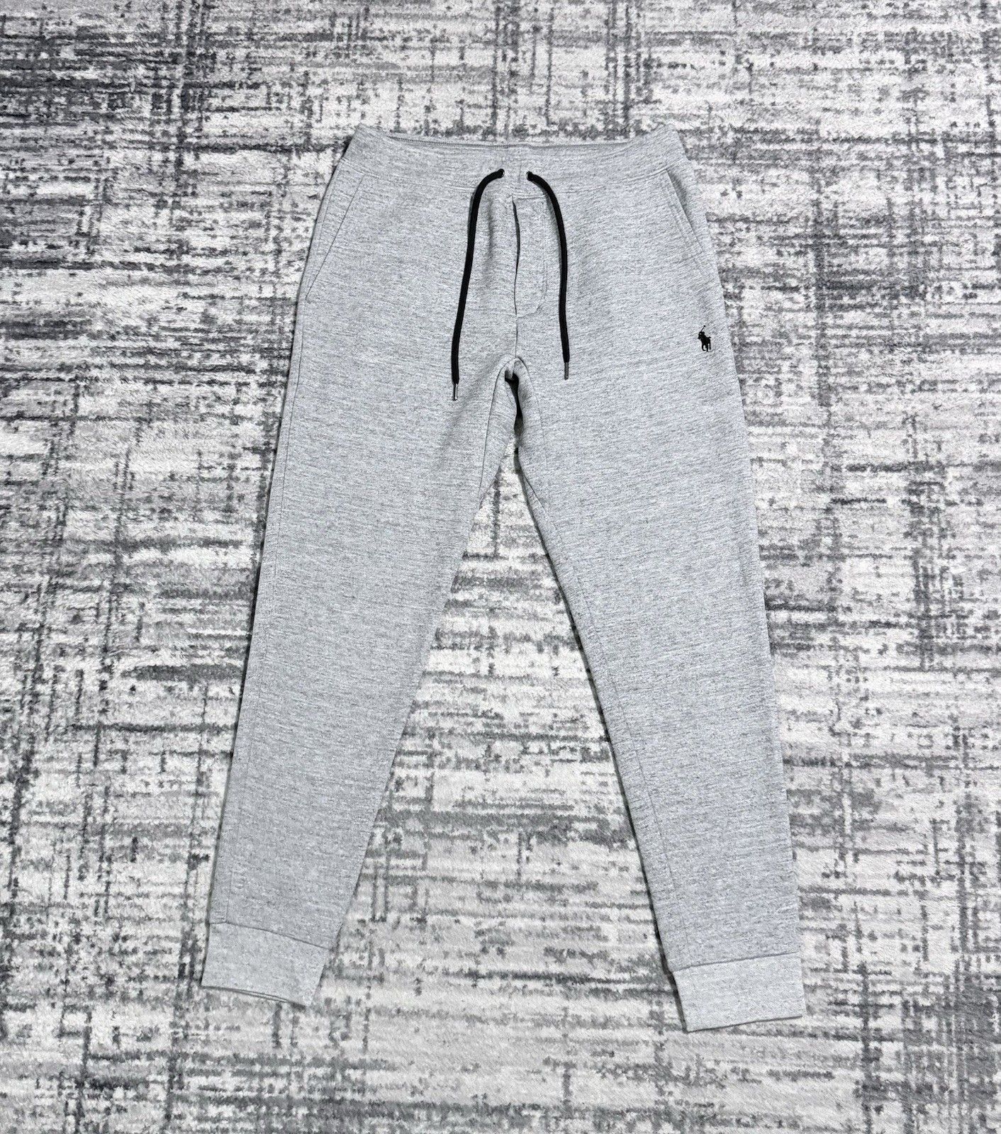 Polo Ralph Lauren Double Knit Tech Jogger Pants Tapered Grey Men’s Size S