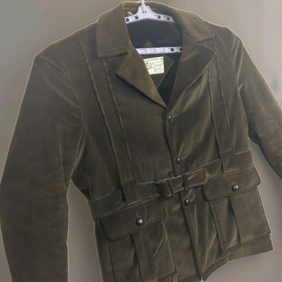 #ad Vintage 70#x27;s Kmart Pile Lined Corduroy Coat With Belt Heavy Men#x27;s Size 46 Japan $37.49