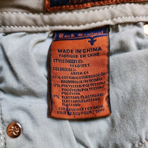 Jeans donna Rock Revival taglia 28 marrone Arisa crop skinny gamba bassa - Foto 12 di 13