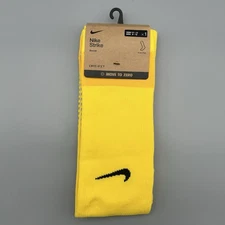 Nike Strike Knee High Soccer Socks Yellow Large L Men’s 8-12 FQ8253-719 NEW