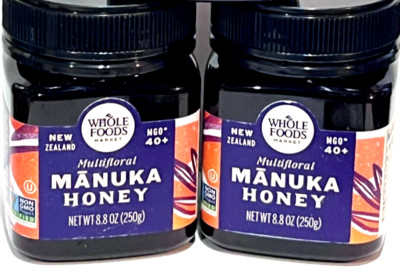 MANUKA HONEY WHOLE FOODS MARKET MGO 40+ NEW ZEALAND 8.8 OZ