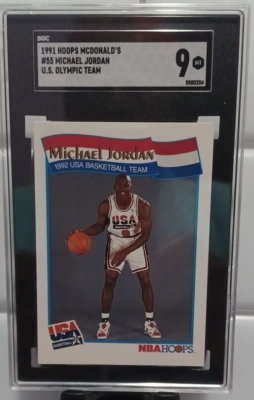 Michael Jordan 1991 NBA Hoops McDonald's #62 USA Basketball Team