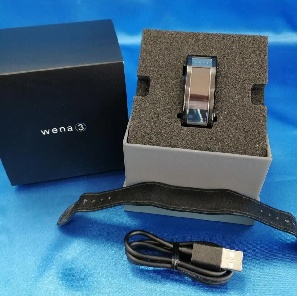 SONY wena Smart Watch3 WNW-C21A/B Black leather Premium Bluetooth 