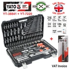Socket Set 1/2 1/4 3/8 Yato Ratchet Tools Toolbox YT-38841 + YT-7220 -217 PCS