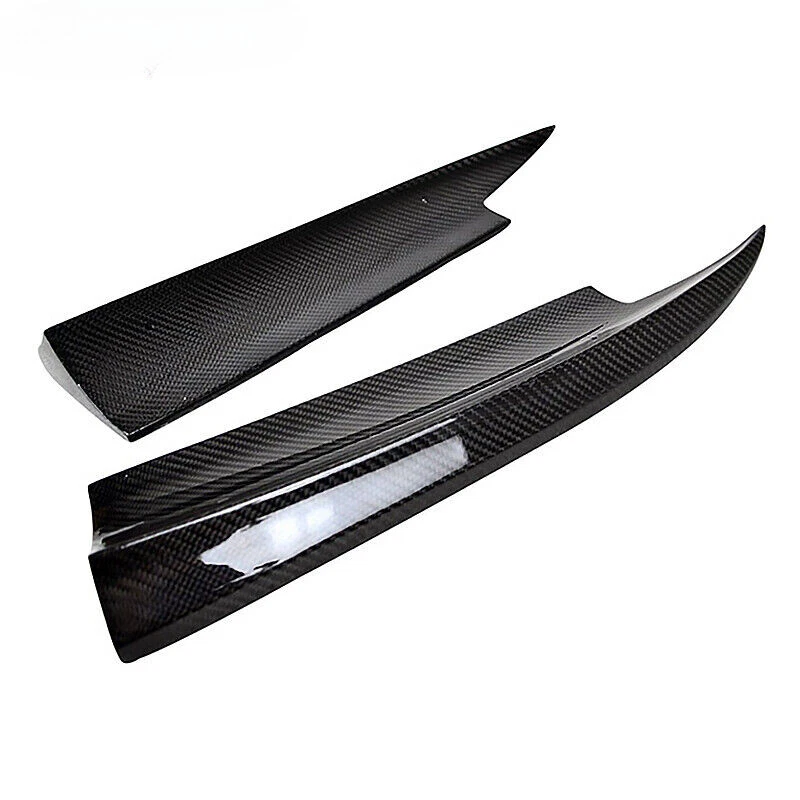 Carbon Fibe CF Rear Bumper Lip Side Aprons Fits 14-16 MB W117 CLA-Class Sedan - Image 2 of 4