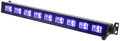QTX UVB-9 ULTRAVIOLETTE LED-Leiste, 3W UV 9 LEDs erzeugt einen Schwarzlichteffekt