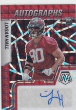 2022 Logan Hall Panini Mosaic RED ROOKIE AUTO - LH Tampa Bay Buccaneers