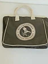 SOUTHEASTERN WILDLIFE EXPOSITION Canvas Tote Zippered Handles 14 x 14 x 5"