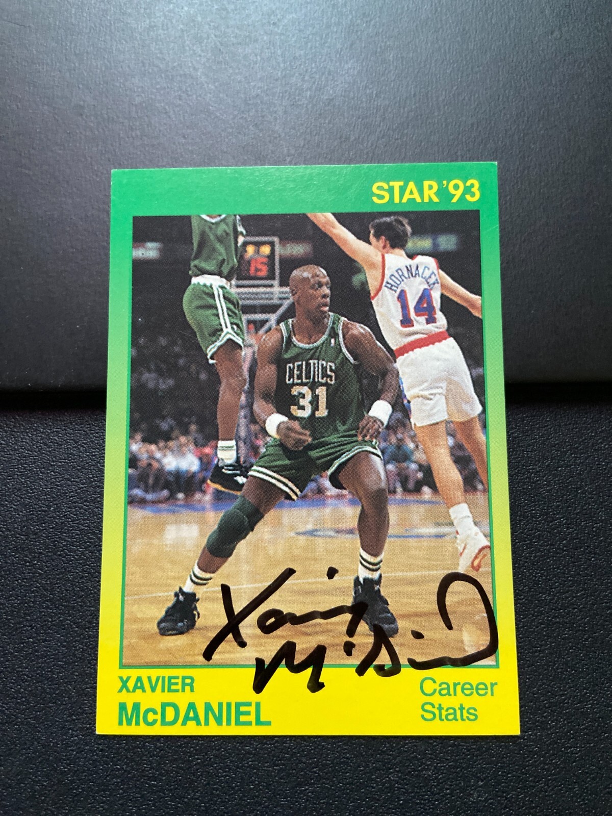 1993-94 Star #28 Xavier McDaniel Autograph Regular Season Stats