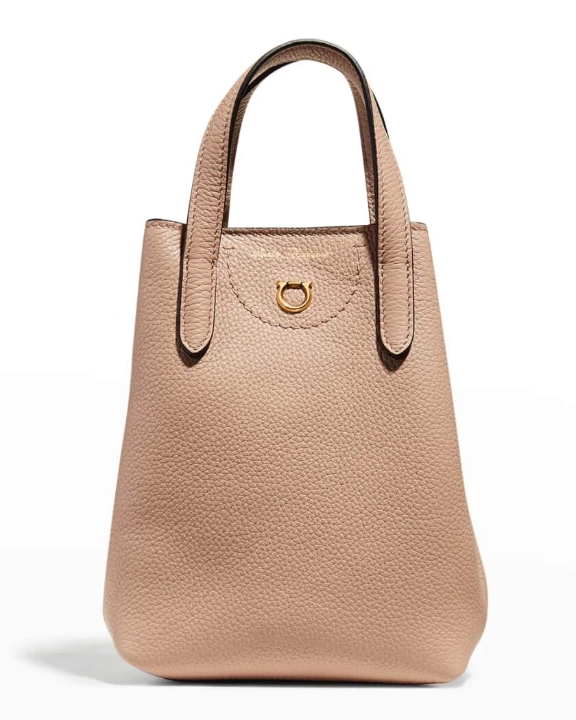 Mini leather online tote