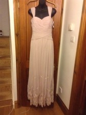 PINK LONG DRESS 8 Embroidered JS COLLECTION House Of Fraser BNWT UK 8 BLUSH