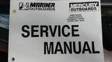 MERCURY SERVICE MANUAL PART# 90-852572 FOR SM O/B 40-60 2S MARINER OUTBOARDS