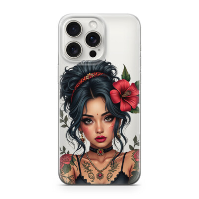 Sunny-Case Handyhülle für iphone 13 pro Tattoo Girl Woman Nr.813 DARK Horror S