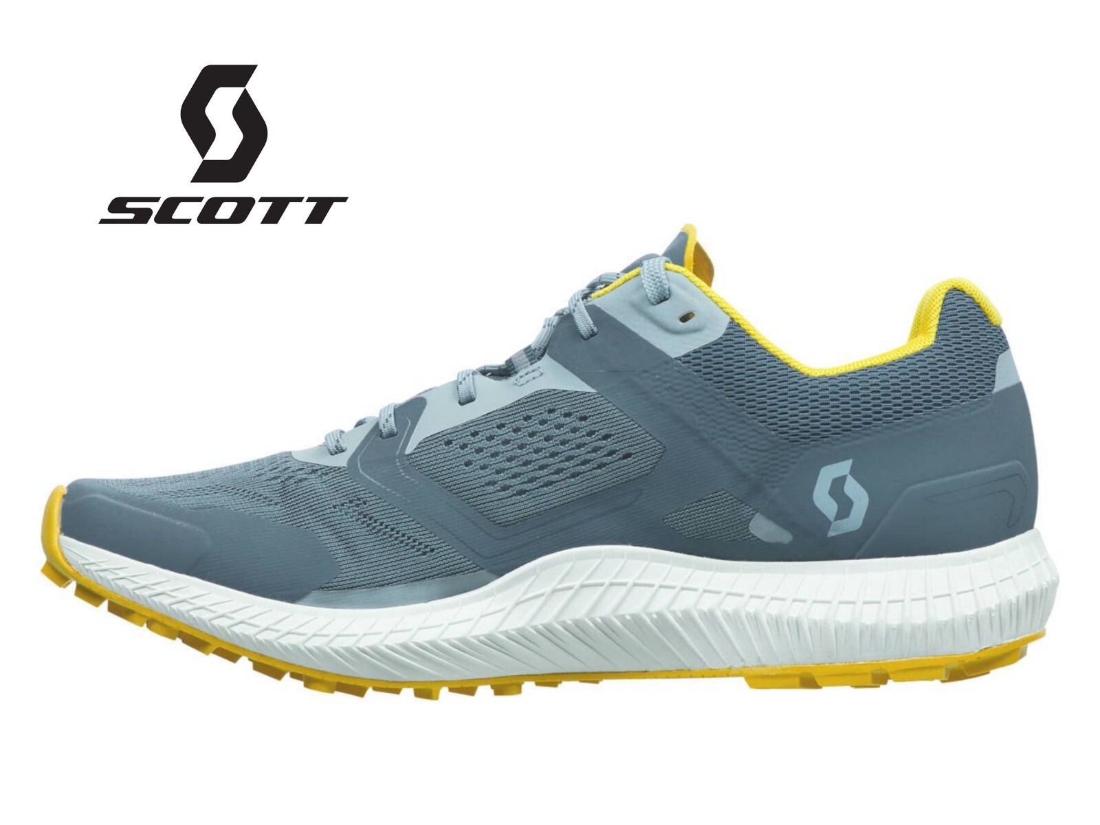 Zapato de Trail Running SCOTT® Kinabalu Ultra RC para Mujer Azul Bering/Amarillo Sol Reino Unido/6 Nuevo en Caja