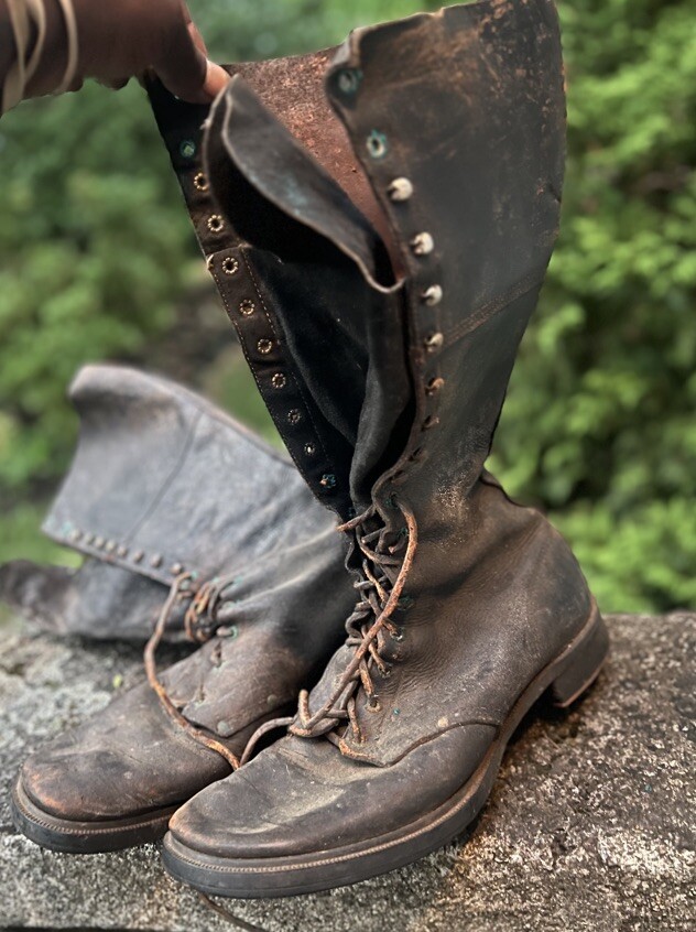 WWII tall Boots Military Boots Old 1940s | eBay display picture 3