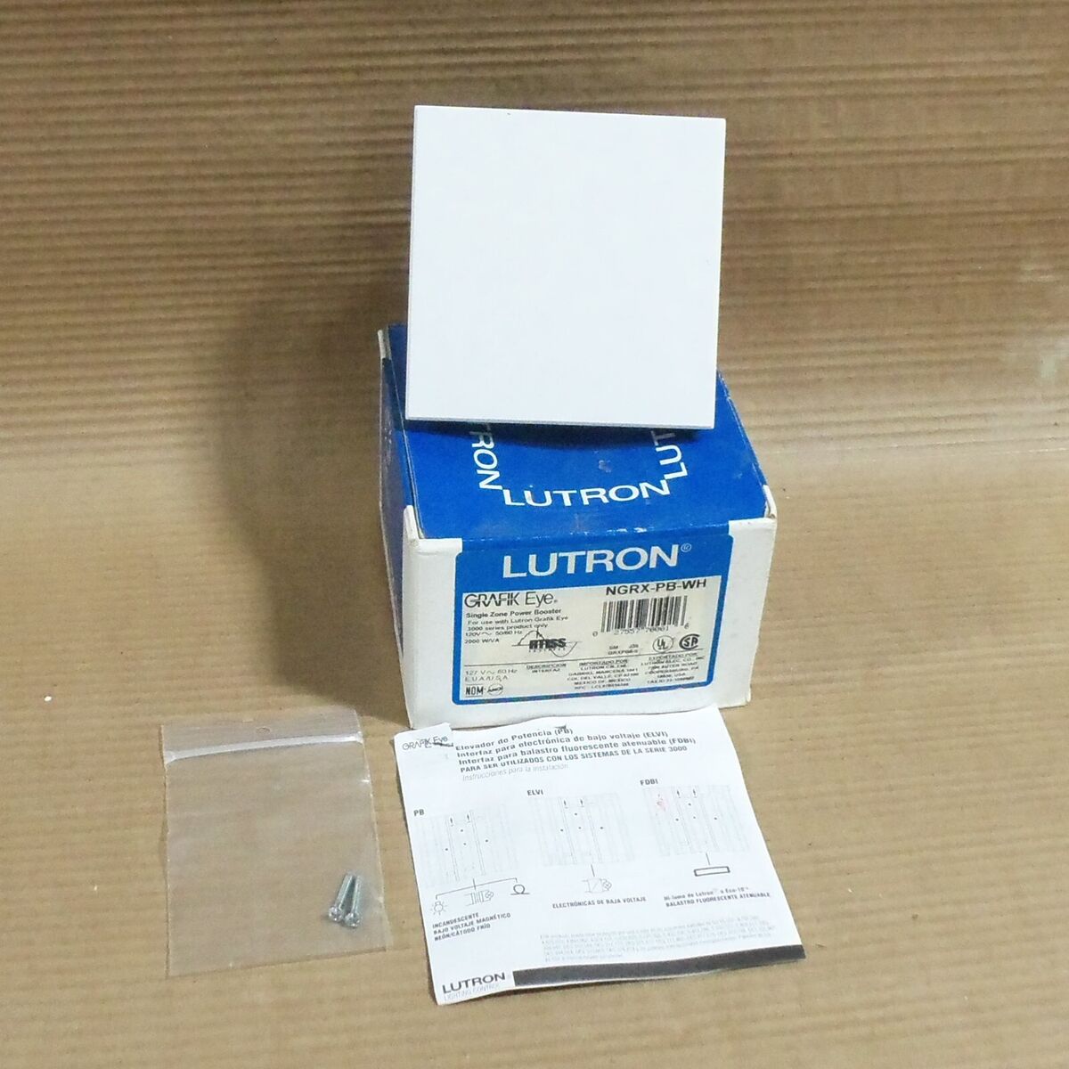 NEW LUTRON NGRX-PB-WH GRAFIK EYE SINGLE ZONE POWER BOOSTER NEW LUTRON NGRX-PB-WH GRAFIK EYE SINGLE ZONE POWER BOOSTER