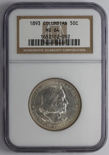 1893 Columbian Silver Half Dollar NGC MS 64