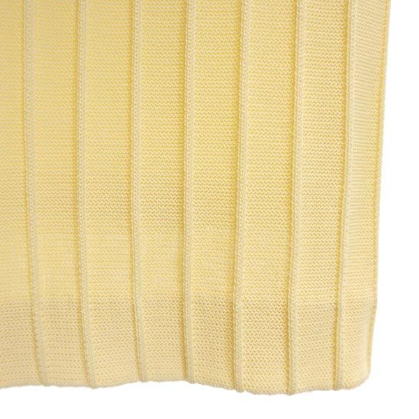 YVES SAINT LAURENT Rayon mini gonna in maglia lunghezza 11 giallo donna