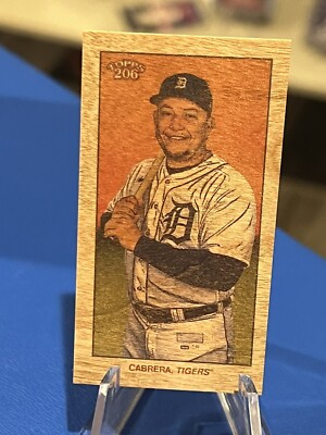 2023 Topps T-206 High Series MIGUEL CABRERA Wood Stock /20 SSP Tigers