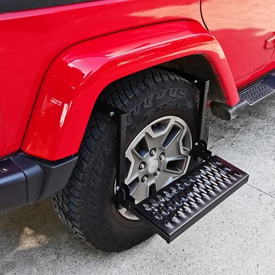 Adjustable Portable Folding Tire Wheel Step Non-slip Max Capacity 350LBS
