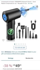 Compressed Air Duster, 1 Set 3-Gear 51000RPM Electric Air Duster,