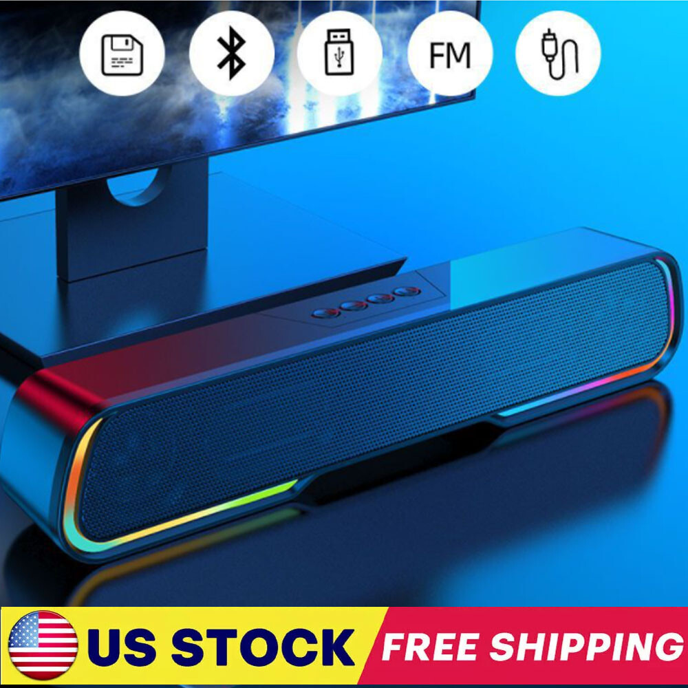 Bluetooth Wireless BT Sound Bar Speaker System Subwoofer TV Home Theate Soundbar
