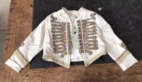 STELLA MCCARTNEY GAP KIDS Band Jacket - Toddler Size 5 Girl Military - Picture 2 of 6